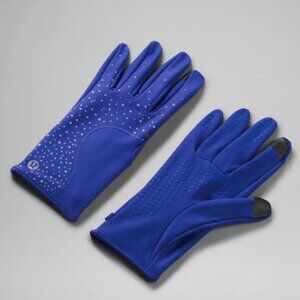 Lululemon NEW Run forItAll Reflective GlovesTech Water Repellent Fleece Stretch